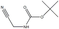 N-(叔丁氧基羰基)-2-氨基乙酰腈结构式