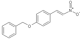 4-苄氧基-反-β-硝基苯乙烯结构式
