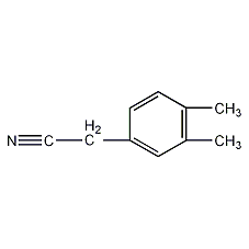(3,4-二甲基苯基)乙腈结构式
