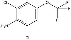 2,6-二氯-4-(三氟甲氧基)苯胺结构式