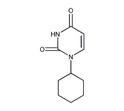 1-环己基尿嘧啶结构式
