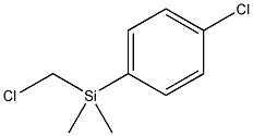 氯甲基-4-氯苯基-二甲基硅烷结构式