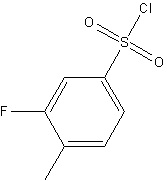 3-氟-4-甲基苯磺酰氯结构式