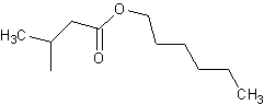3-甲基丁酸己酯结构式