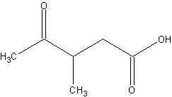 β-乙酰丙酸甲酯结构式