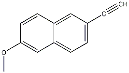 2-乙炔基-6-甲氧基萘结构式