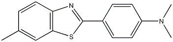 2-(4'-(二甲胺基)苯基)-6-甲基苯并噻唑结构式