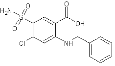 N-Benzyl-4-chloro-5-sulfamoylanthranilic acid