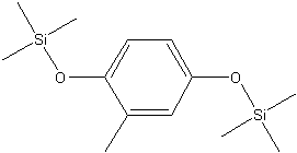 2-甲基-1,4-双(三甲基硅氧基)苯结构式