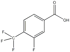 3-氟-4-(三氟甲基)苯甲酸结构式
