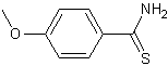 4-甲氧基硫代苯甲酰胺结构式