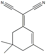 (3,5,5-三甲基环己-2-烯亚基)丙二腈结构式