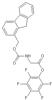 FMOC-甘氨酸五氟苯酯结构式