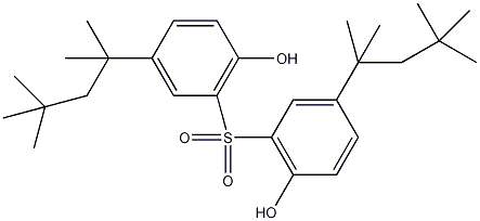 2,2-磺酰基双(4-叔辛基苯酚)结构式