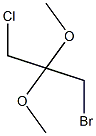 1 -溴-3-氯-2,2 -二甲氧基结构式