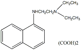N,N-二乙基-N'-1-萘基乙二胺草酸盐结构式