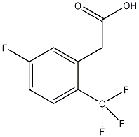 5-氟-2-(三氟甲基)苯乙酸结构式