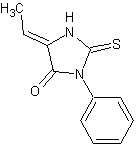 乙内酰胺硫脲-Δ-苏氨酸结构式