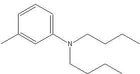 N,N-二丁基间甲苯胺结构式