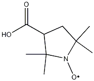 3-(羧基)-2,2,5,5-四甲基-1-吡咯烷基氧结构式