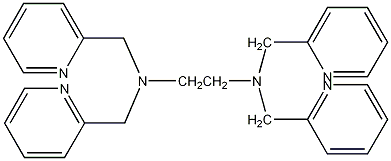 N,N,N',N'-四-(2-吡啶基甲基)乙二胺结构式