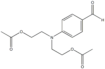 4-[双[2-(乙酰氧基)乙基]氨基]苯甲醛结构式