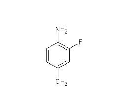 2-氟-4-甲基苯胺结构式