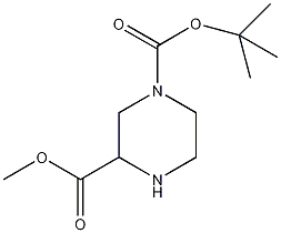 (±)-4-N-Boc-2-哌嗪甲酸甲酯结构式
