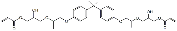 A-二苯酚丙氧杂酸甘油醇酸二丙烯酰酸结构式