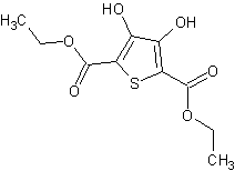 3,4-二羟基噻吩-2,5-二羧酸二乙酯结构式