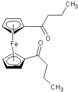 1,1-二丁酰基二茂铁结构式