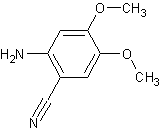 2-氨基-4,5-二甲氧基苯甲腈结构式