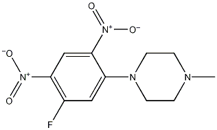 1-(5-氟-2,4-二硝基苯)-4-甲基哌嗪结构式