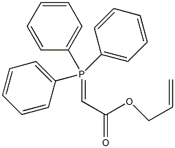 (三苯基膦烯)醋酸烯丙酯结构式