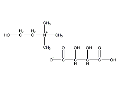 酒石酸氢胆碱结构式