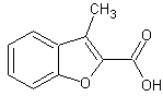 3-甲基苯并呋喃-2-羧酸结构式