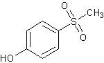 4-甲基磺酰苯酚结构式