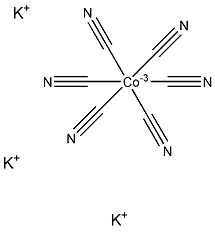 六氰基钴(III)酸钾结构式