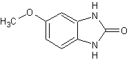5-甲氧基-2-苯并咪唑啉酮结构式