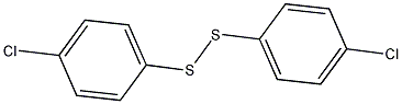 双(4-氯苯基)二硫化物结构式