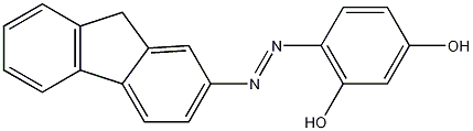 芴-2-偶氮-2,4-二羟基苯结构式