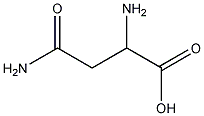 DL-天冬酰胺一水合物结构式
