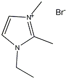 1-乙基-2,3-二甲基咪唑溴盐结构式