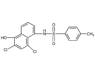 N-(2,4-二氢-1-羟基-5-萘基)对甲苯磺酰胺结构式