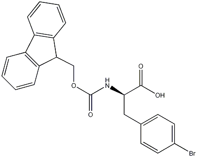 (S)-N-FMOC-L-4-溴苯丙氨酸结构式