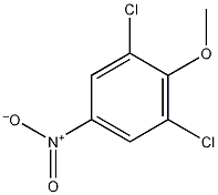 2,6-二氯-4-硝基茴香醚结构式