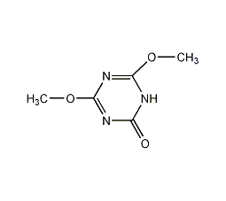 4,6-二甲氧基-1H-1,3,5-三嗪-2-酮结构式