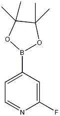 2-氟吡啶-4-硼酸频哪醇酯结构式