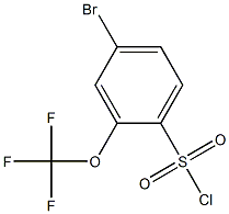 4-溴-2-三氟甲氧基苯-1-磺酰氯结构式