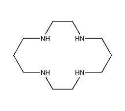 1,4,8,11-四氮杂环十四烷结构式